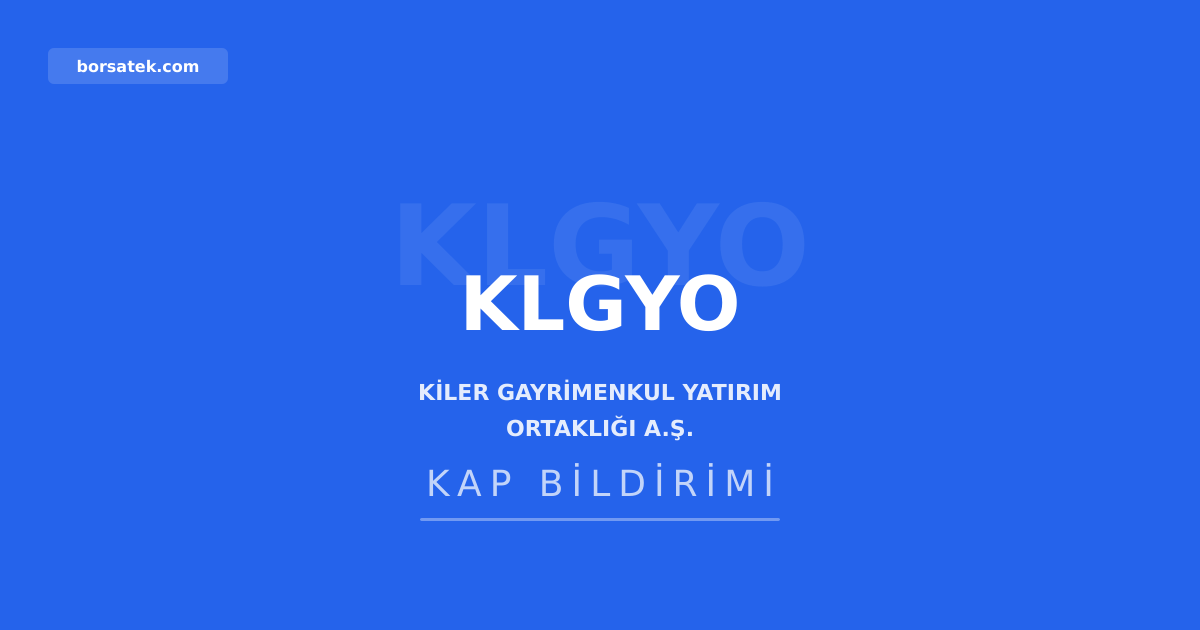 Kiler GYO, Pendik projesinde arsa alımı yaptı Borsatek