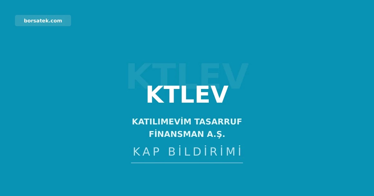 Katฤฑlฤฑmevim 100. ลubesini ฤฐzmir Karabaฤlar'da aรงฤฑyor Borsatek