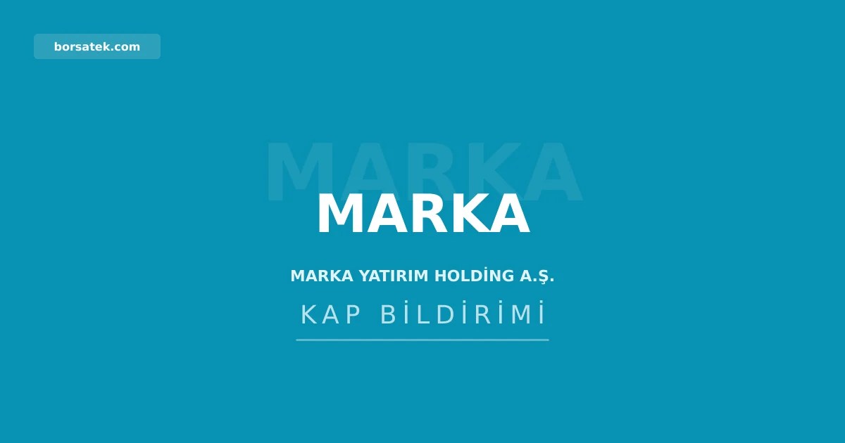Marka Yatฤฑrฤฑm, yiyecek-iรงecek sektรถrรผnde satฤฑn alma gรถrรผลmelerine baลladฤฑ Borsatek