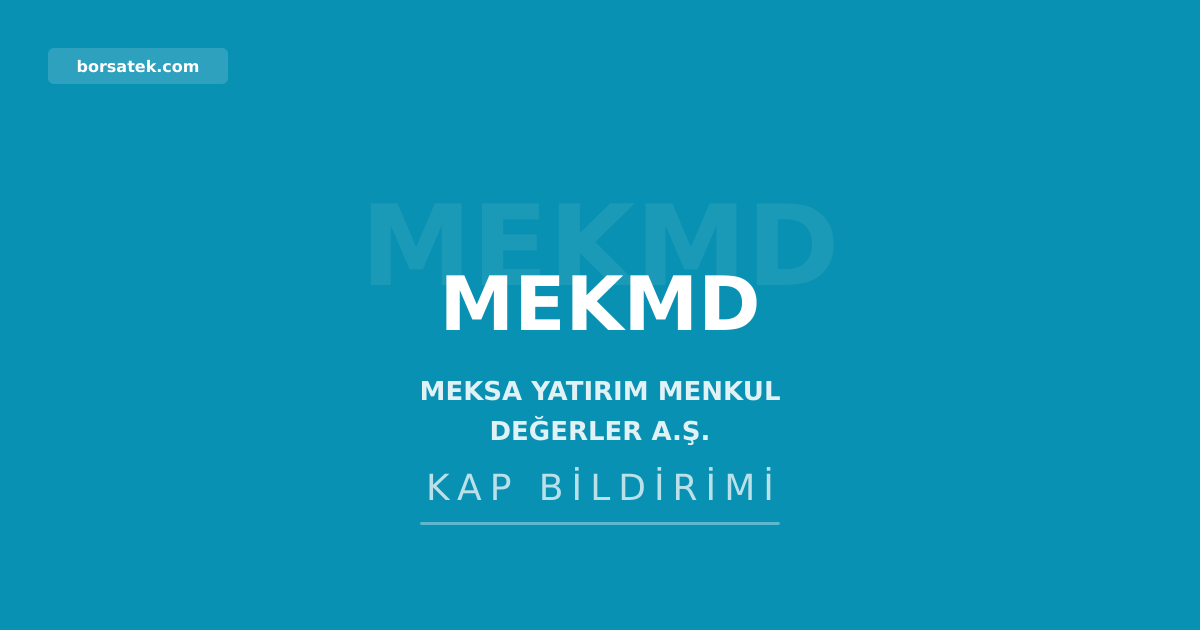 Meksa Yatırım'dan BETAE için fiyat tespit raporu analizi Borsatek