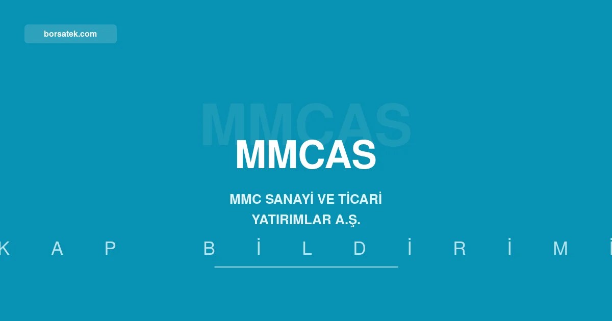 MMC Sanayi'nin toplam varlฤฑklarฤฑ 19,1 milyon TL'ye yรผkseldi, รถzkaynaklar pozitife dรถndรผ Borsatek