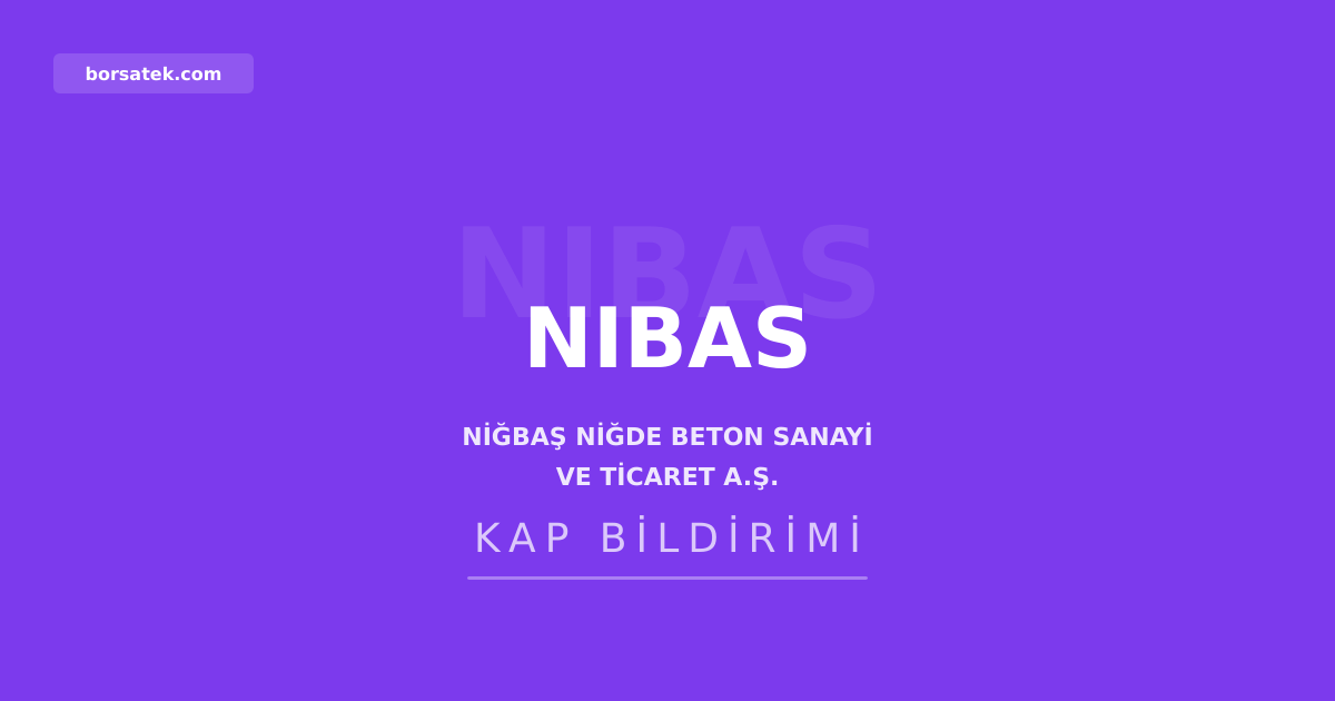 Niฤbaล 2025'te 399,6 milyon TL zarar aรงฤฑkladฤฑ, kรขr daฤฤฑtmadฤฑ Borsatek