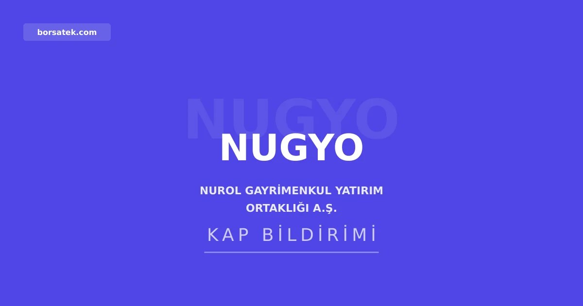 Nurol GYO Nurol Tower'da 7 ofisi 180,5 milyon TL'ye sattı Borsatek