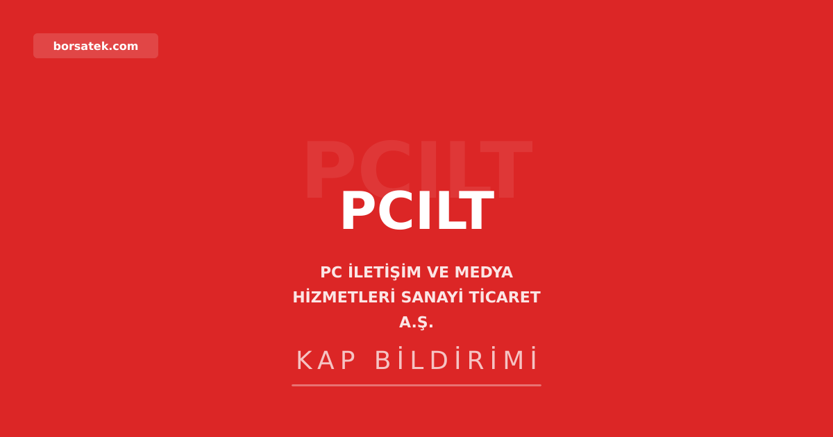 PC İletişim'den 300 milyon TL nakit kâr payı dağıtımı kararı Borsatek