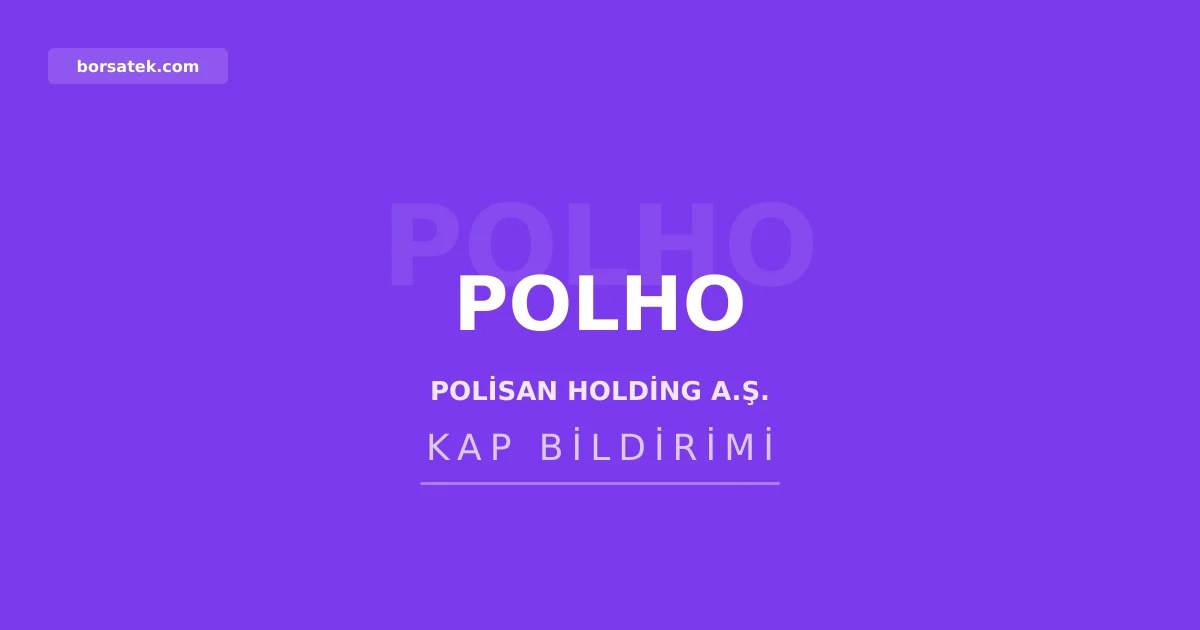 Polisan Holding'in CFO'su Tolga Üzümcü görevinden ayrıldı Borsatek