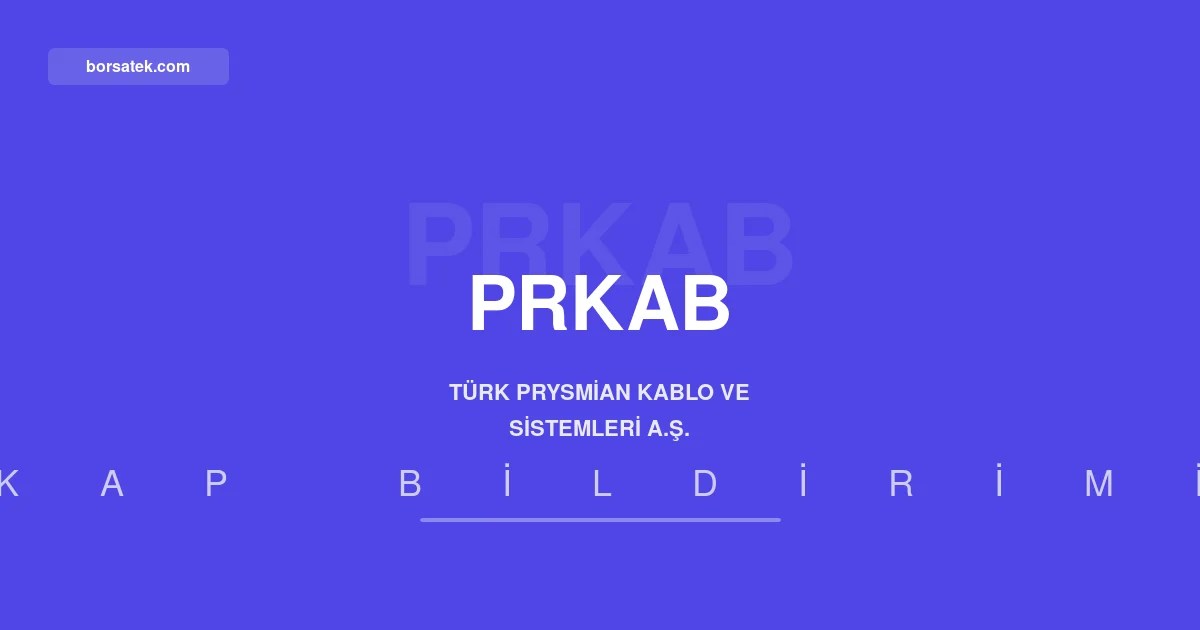 Tรผrk Prysmian Kablo'nun ana ortaฤฤฑ Prysmian SPA'nฤฑn 2026 ilk yarฤฑ finansal sonuรงlarฤฑ yayฤฑmlandฤฑ Borsatek