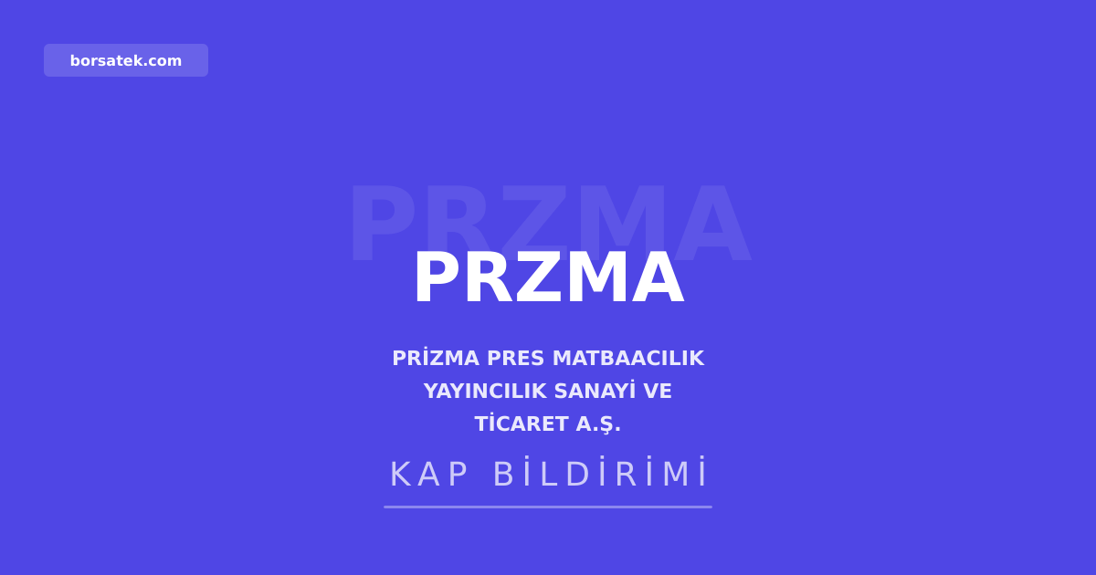 Prizma, paylarının Tera Grubu'na devrini açıkladı Borsatek
