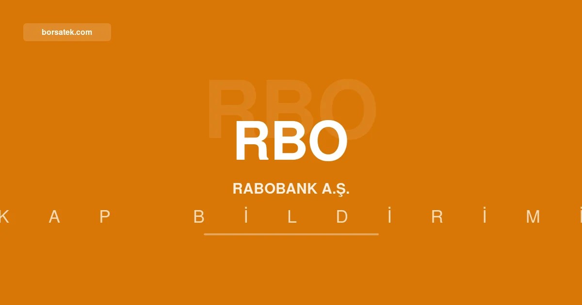Rabobank unvan deฤiลikliฤine gitti Borsatek