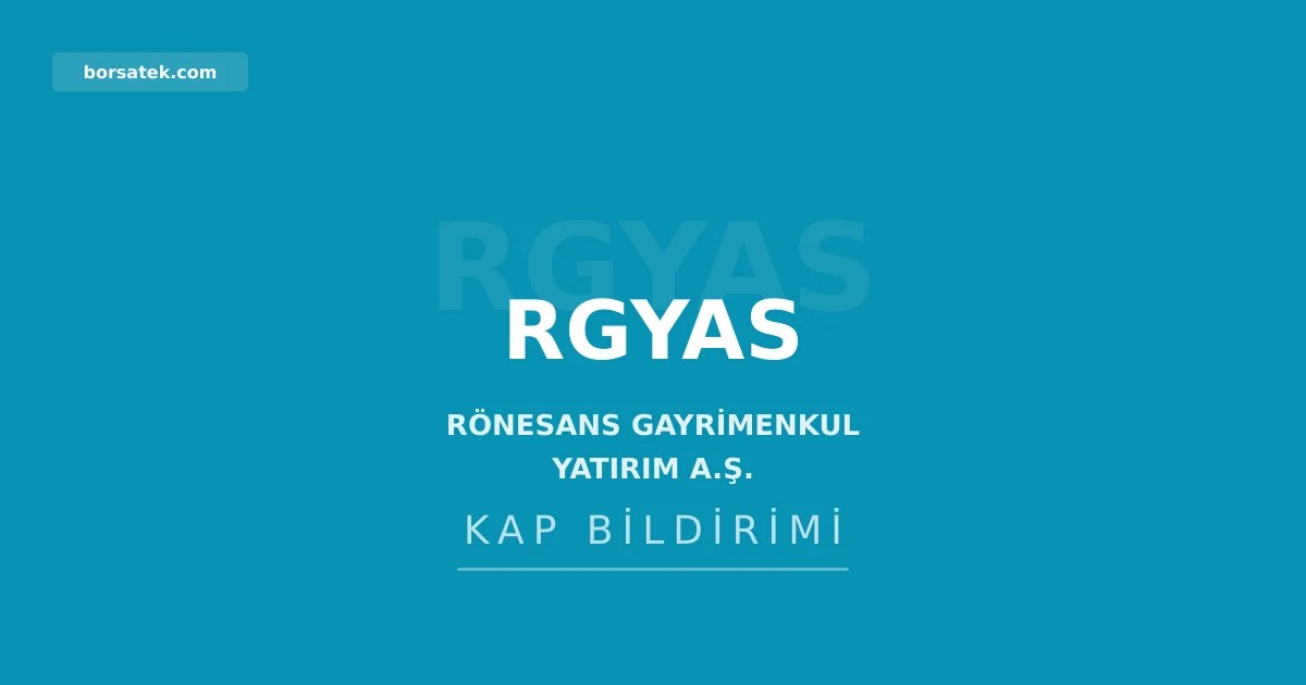 Rรถnesans GMYO'dan 2,58 milyar TL kar payฤฑ daฤฤฑtฤฑmฤฑ Borsatek