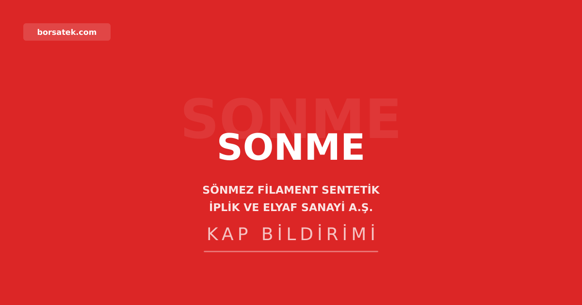 SONME hisselerinde devre kesici uygulaması devreye girdi Borsatek