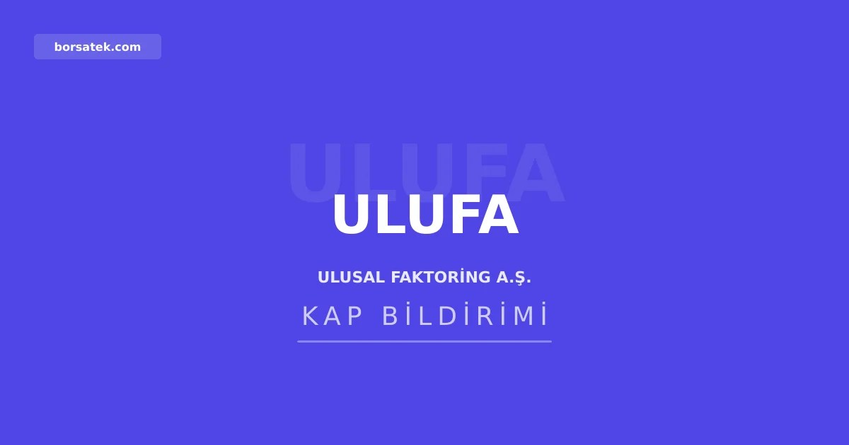 Ulusal Faktoring'in bedelsiz artırımına SPK onayı Borsatek