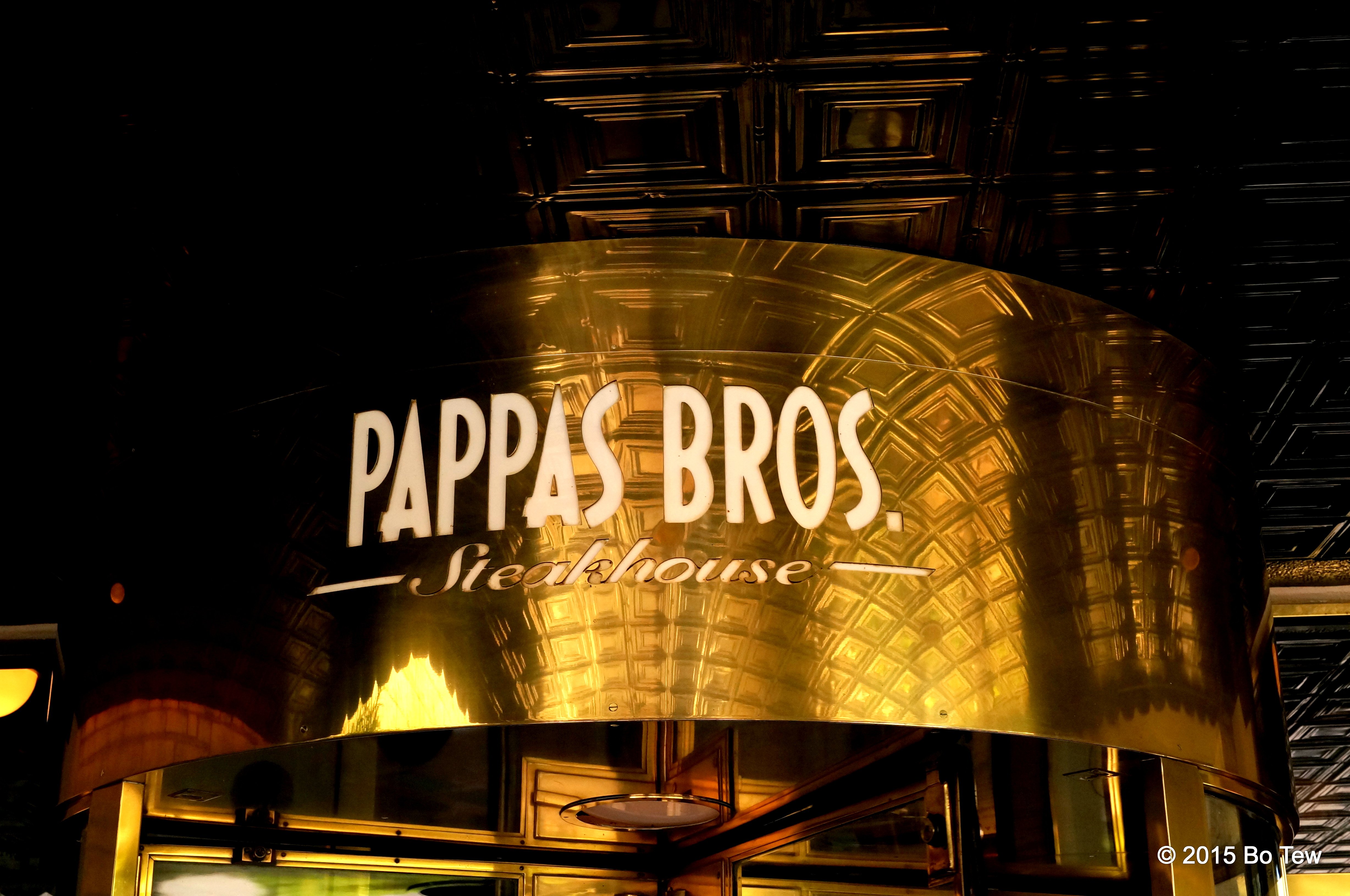 Dallas Pappas Bros. Steakhouse Let's go into the midnight.