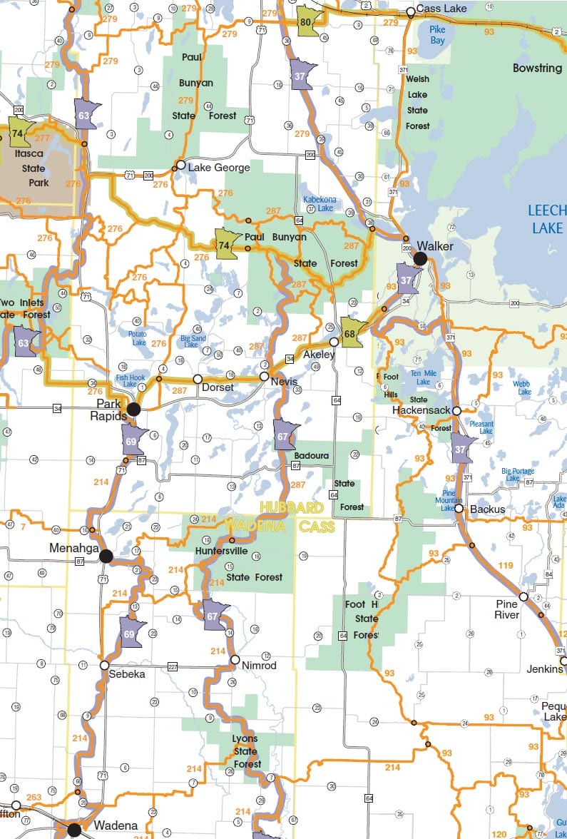 At sullivans, we have 6 two bedroom housekeeping cabins, 1 three bedroom, and a large retreat home. Brainerd Lakes Area Snowmobile Trail Maps - MN Winter