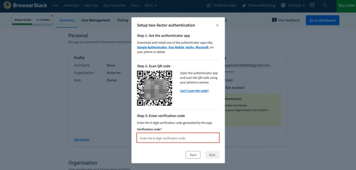 Two-factor authentication (2FA) | BrowserStack Documentation ... 1/3 cup of butter how many tablespoons