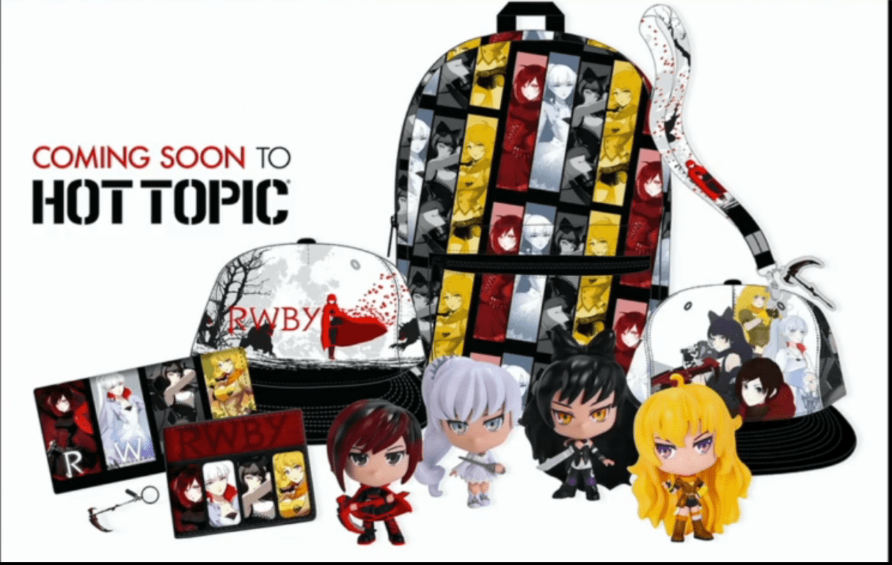 RTX Recap RWBY Hot Topic Merchandise revealed Bubbleblabber