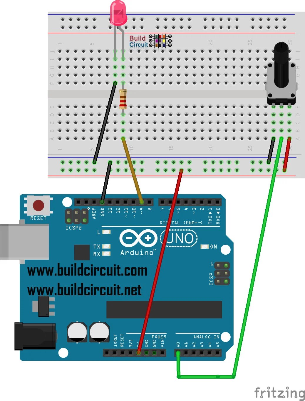 Potentiometer arduino