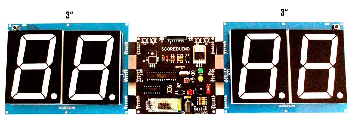 SCORE4- Arduino based digital Scoreboard - BuildCircuit.COM