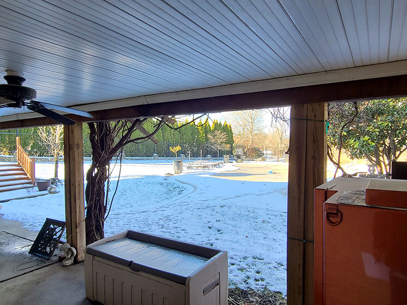 Dark stain on the cabinets provides a warmer, more inviting feel for the kitchen. Project Highlights
