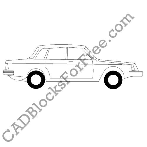 Car Free Autocad Block In Dwg