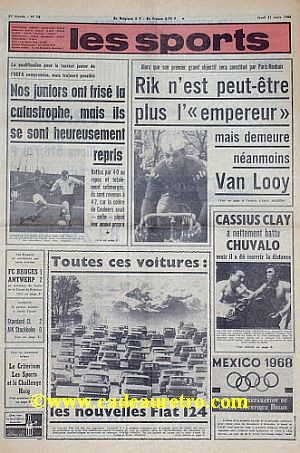 Football, tennis, cyclisme, nba, nfl, f1: Archives Du Journal Les Sports Quotidien Sportif Belge