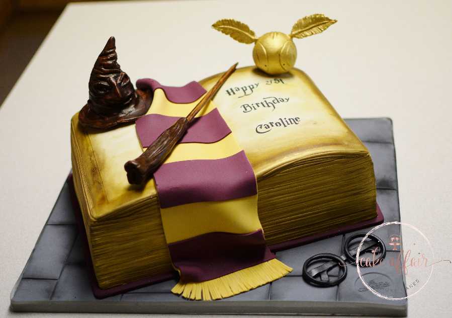 Pour the mixture into the ungreased 17cm (7&quot;) chiffon cake pan. Harry Potter Open Book Cake Affair Cakes For Every Occasion