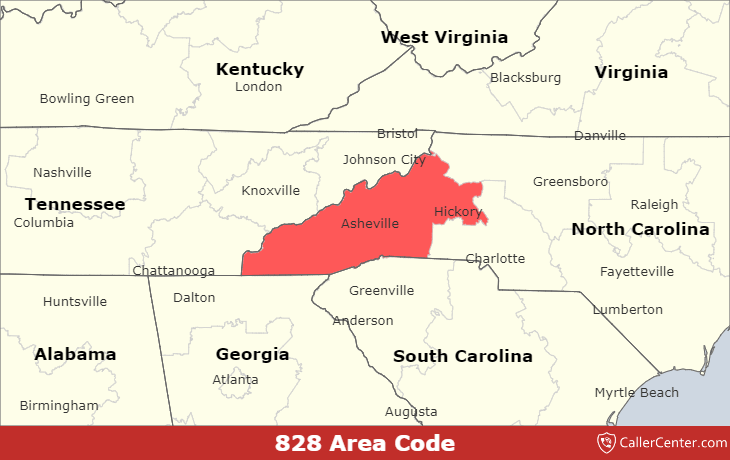 what area code is 828 - Ilustrasi 3