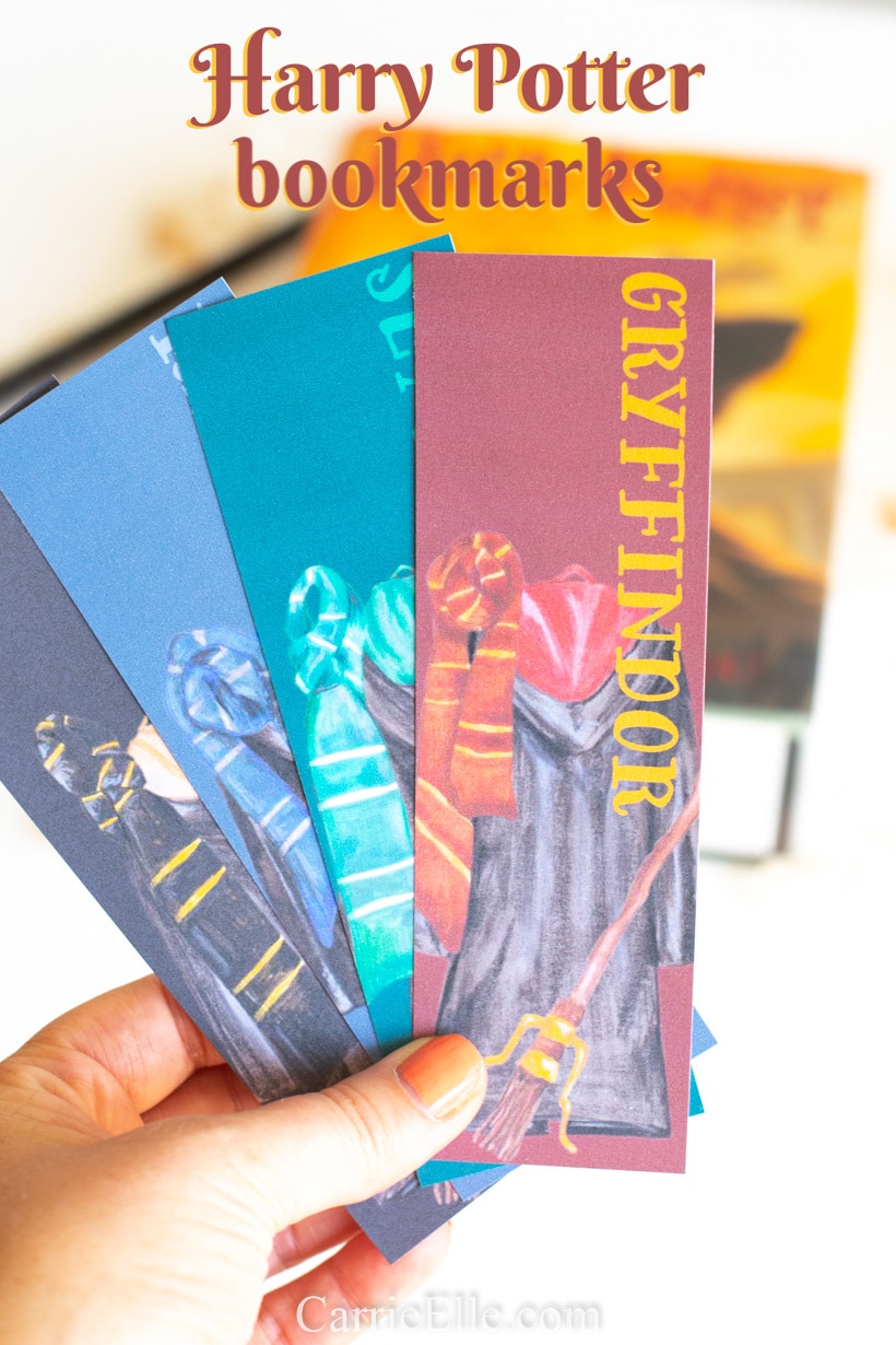 printable harry potter bookmarks carrie elle