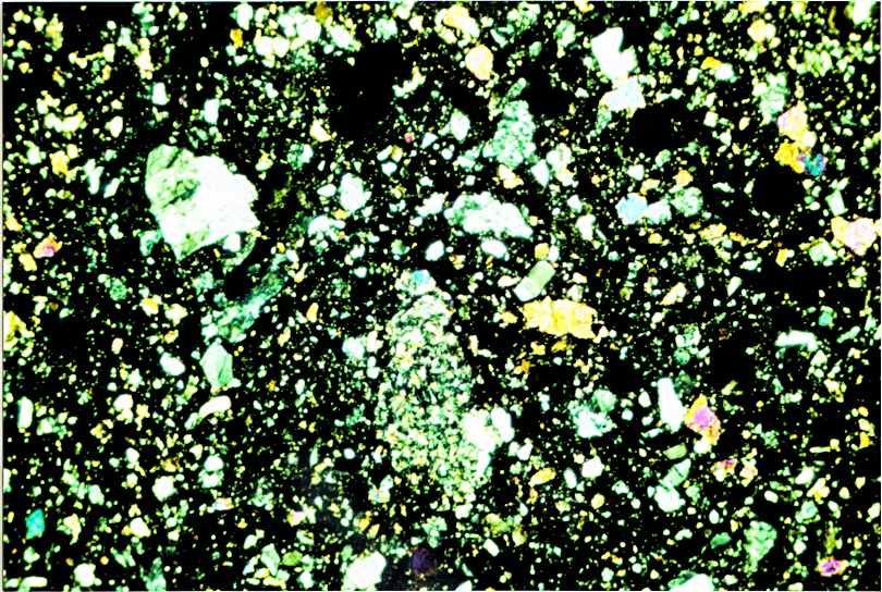 The photograph may be purchased as . Moon Rocks through a Microscope