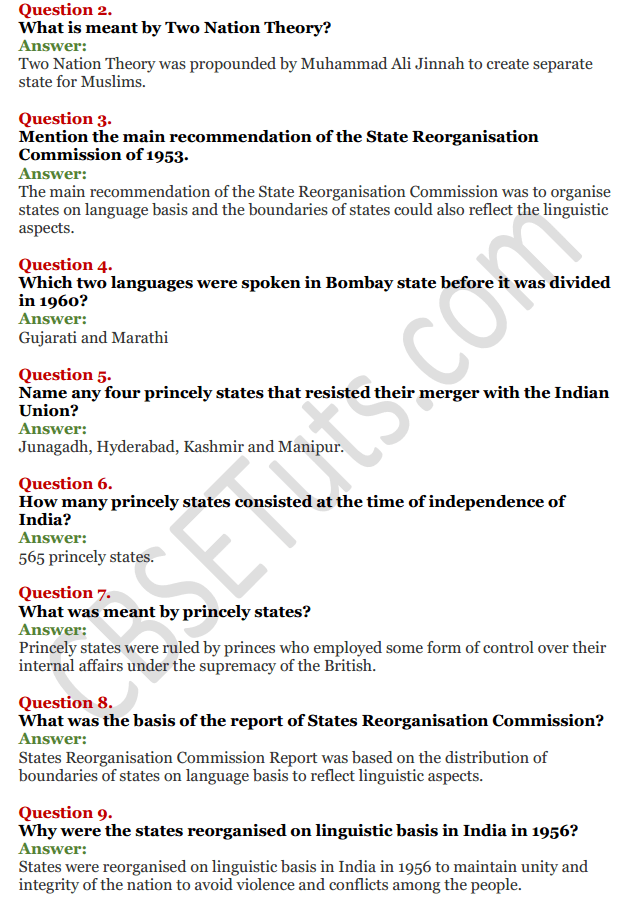 NCERT Solutions for Class 12 Political Science Chapter 1 Challenges of