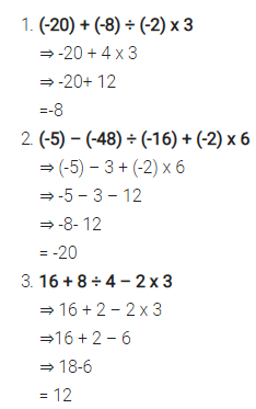 Selina Concise Mathematics Class 7 ICSE Solutions Chapter 1 Integers ...