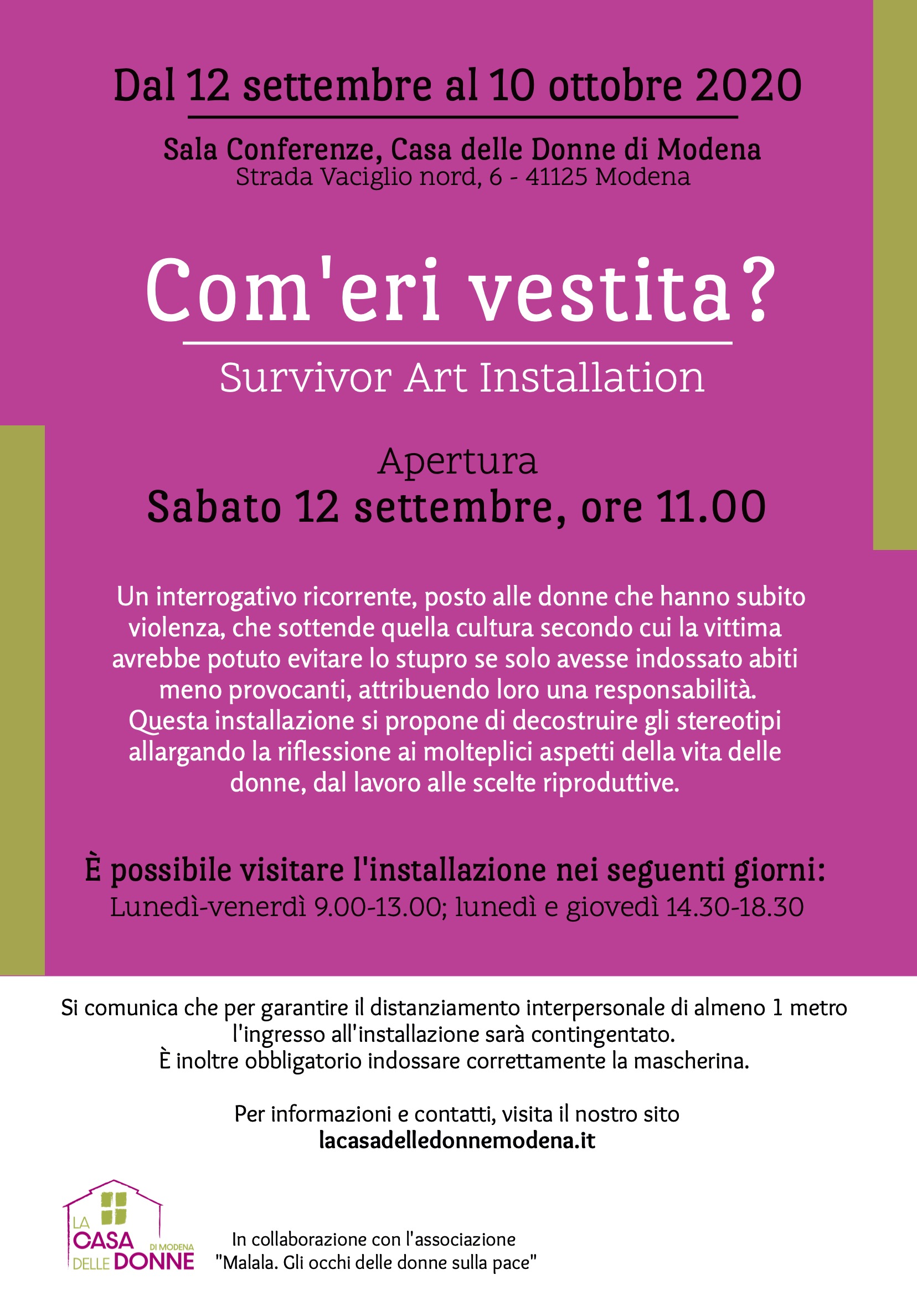 Com'eri Vestita? Survivor Art Installation - Centro Documentazione Donna 2376_x_1656_jpg