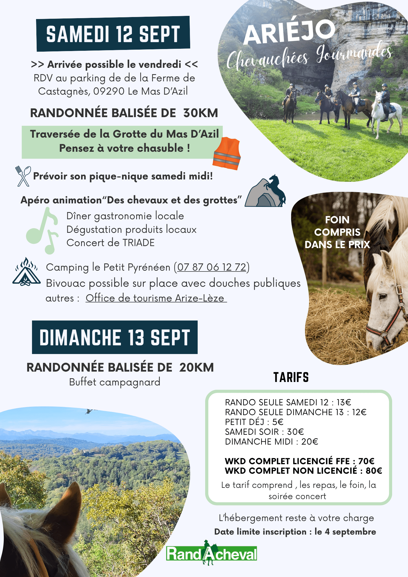 Flyer verso chevauchees 2026
