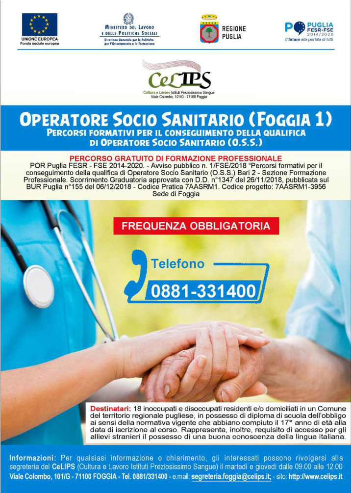 Operatore Socio Sanitario (Foggia 1) - Celips 1005_x_716_jpg