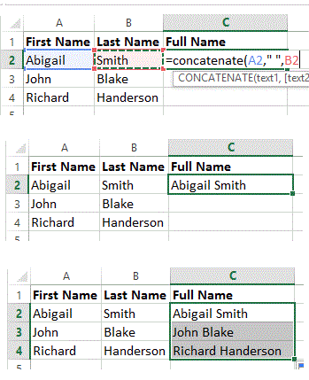 Learn how to identify formula cells the easy way using vba, and then combine vba and conditional formatting for more permanent identification. Text Functions In Excel Concatenate Left Right And Mid Functions In Excel