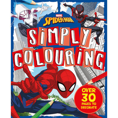 Download spiderman cartoon coloring pages and use any clip art,coloring,png graphics in your website,. Marvel Spiderman Simply Colouring Book Chartmedia Educational Wallcharts And Posters