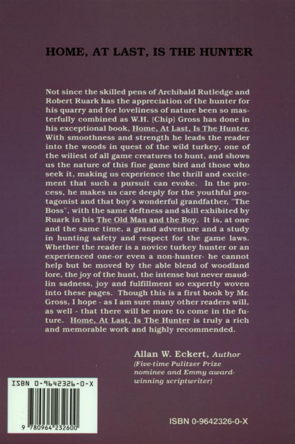 If it is an older clock, it should be moved in an upright position. Home, At Last, is the Hunter - Chip Gross