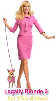 Elle woods (played by reese witherspoon) in the movie 'legally blonde'. Legally Blonde 2: Red, White & Blonde (2003) Synopsis