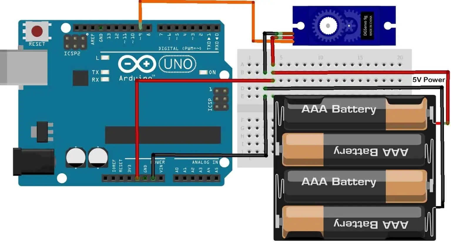 Sg90 Servo Motor Circuit Diagram