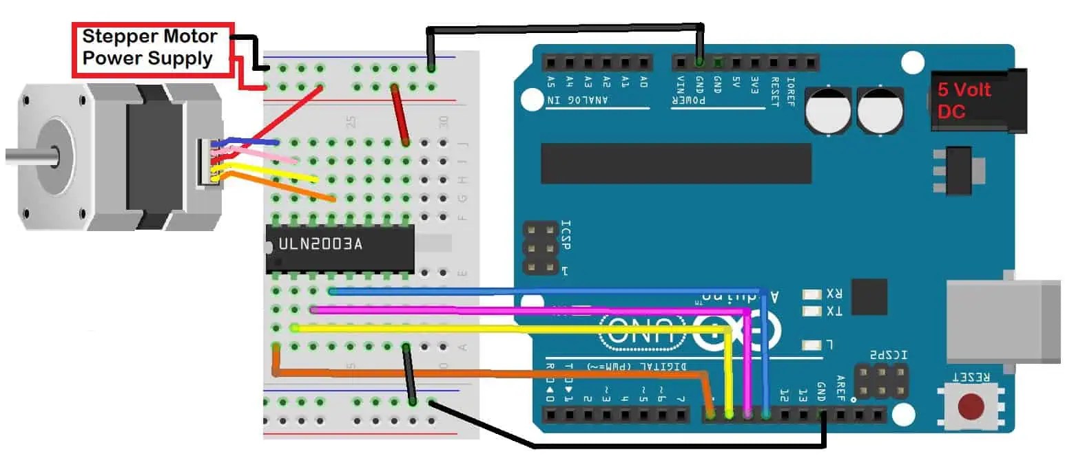 Unipolar Stepper Motor Wiring Diagram Wiring Work