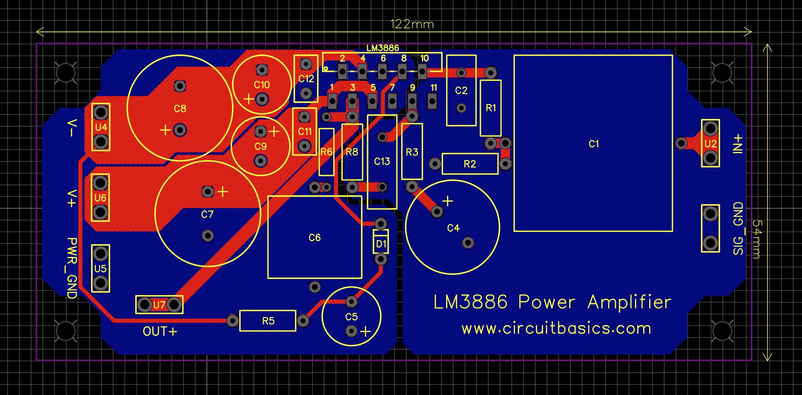 Pcb Layout 2000w Power Amplifier Circuit Diagram - Circuit Diagram