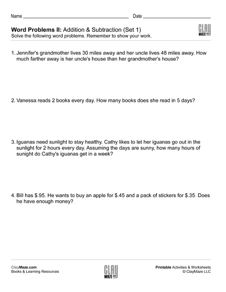 word problems i addition subtraction homeschool books stem workbooks and free worksheets