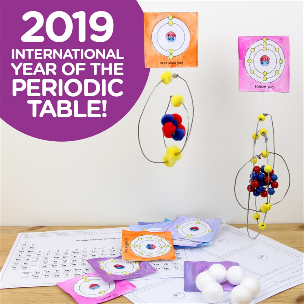 Periodic Table Of Elements And 3d Models Cleverpatch Cleverpatch Art Craft Supplies