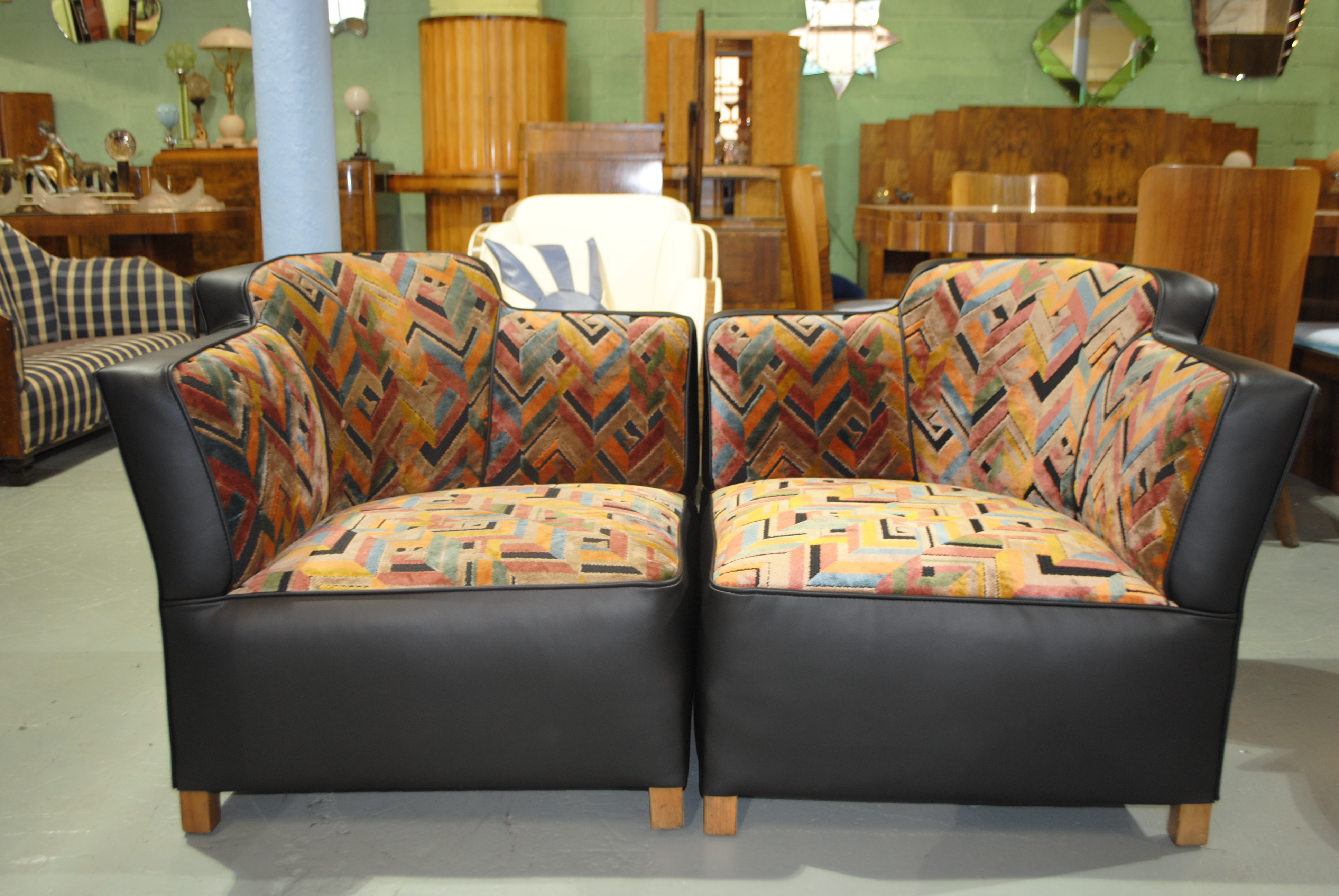 Art Deco Conversation Chairs Love Seats Cloud 9 Art Deco Furniture Sales