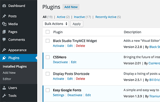 It's easy to use and it removes the hassles of using ftp. How To Uninstall Wordpress Plugin Manually