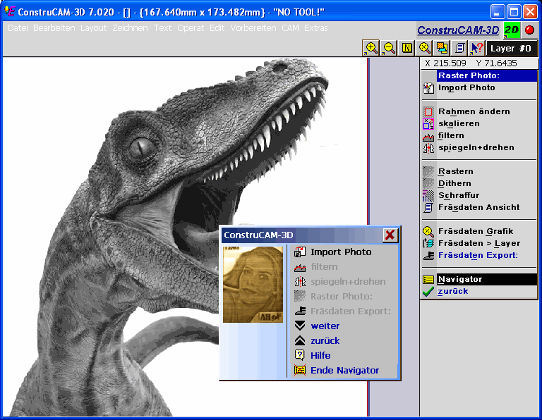 Cad Cam Software Construcam 3d For Cnc Milling And Engraving