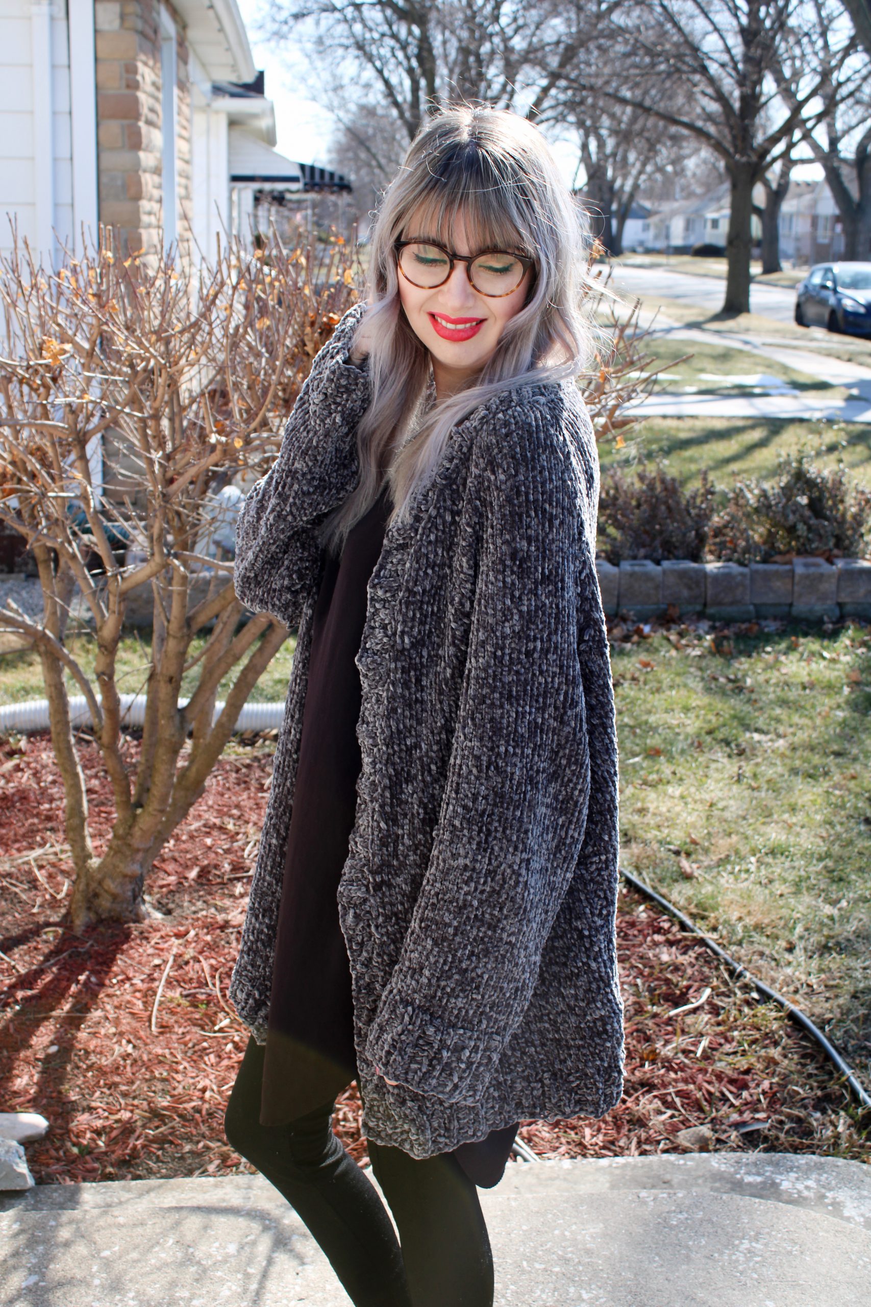 Easy Vel-lux cardigan free knitting pattern CoCo Crochet Lee 