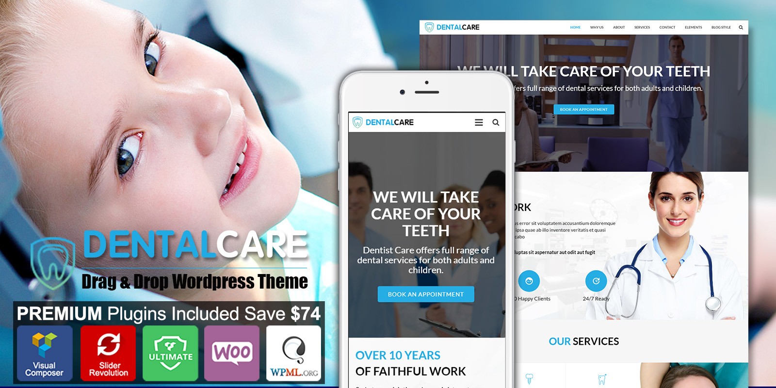 There is a blog demo too. Dentist - Dental One Page WordPress Theme by Cherrytheme | Codester