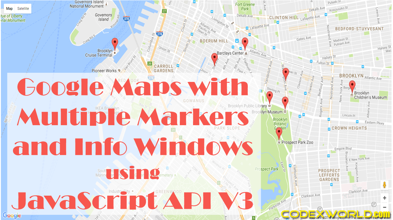 Google Maps with Multiple Markers and Info Windows using JavaScript API ...