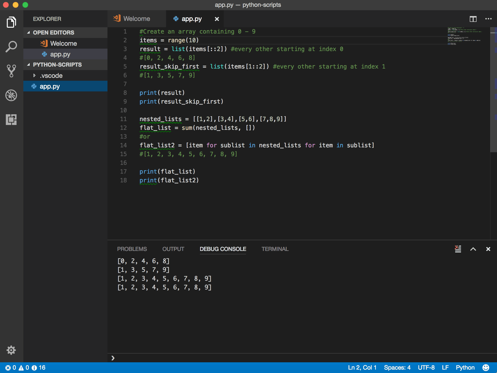 10 Elegant Scripts for Working with List, Arrays, and Tuples in Python
