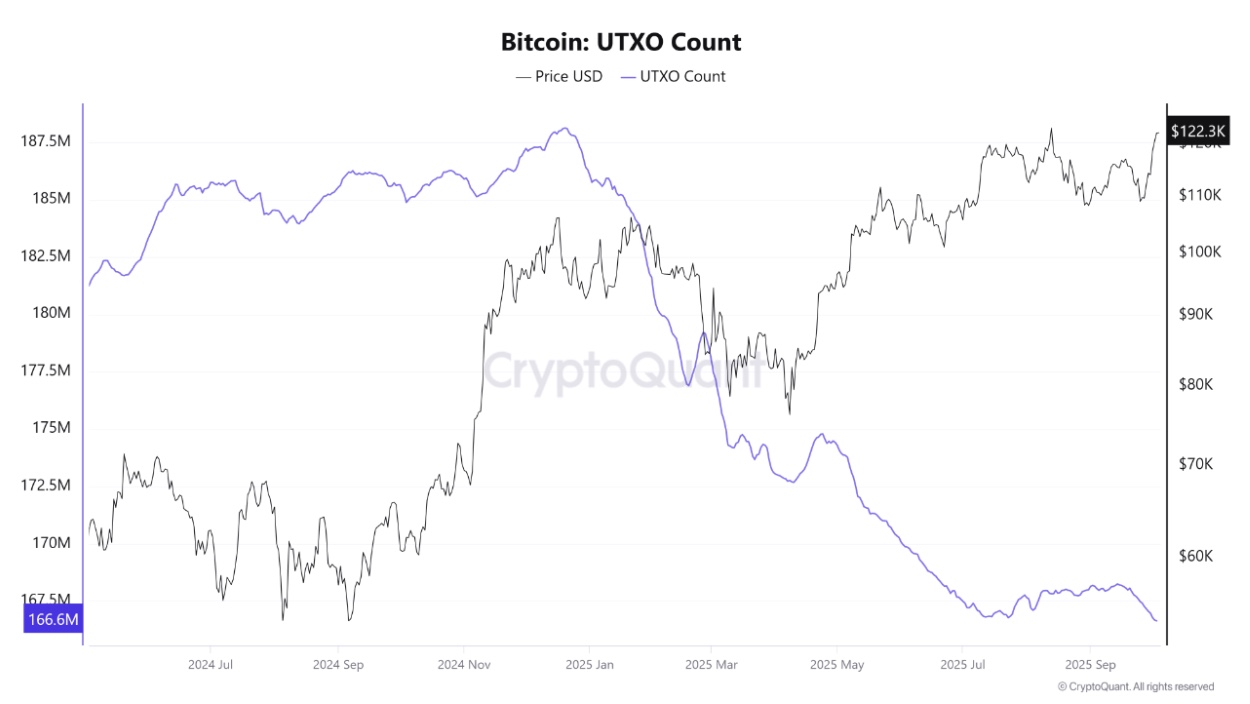 Bitcoin UTXO count | Source: CryptoQuant